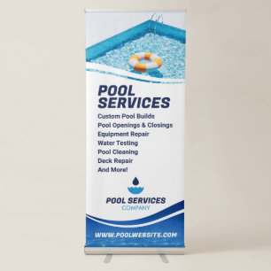 Swimming Pool Services Company Retractable Banner