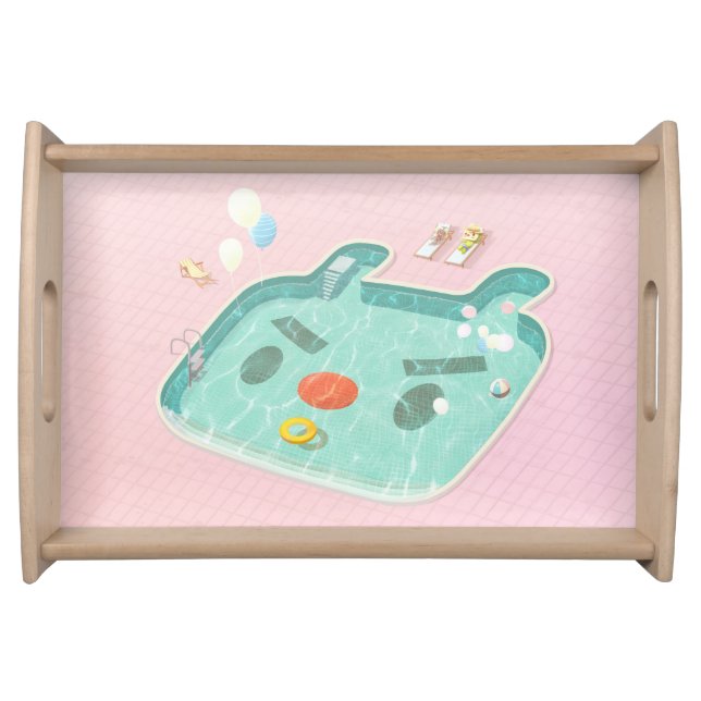 Swimming Pool Serving Tray (Front)
