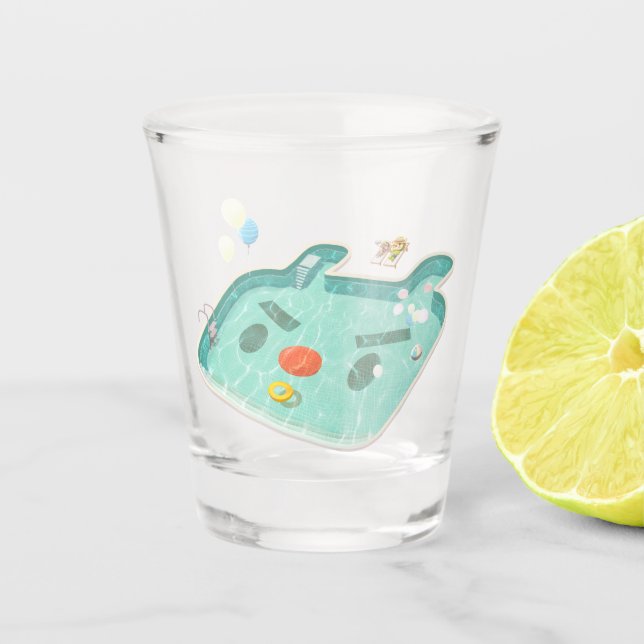 Swimming Pool Shot Glass (Front)
