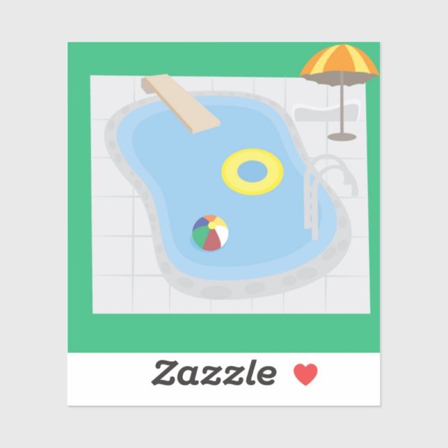 Swimming Pool Sticker (Sheet)