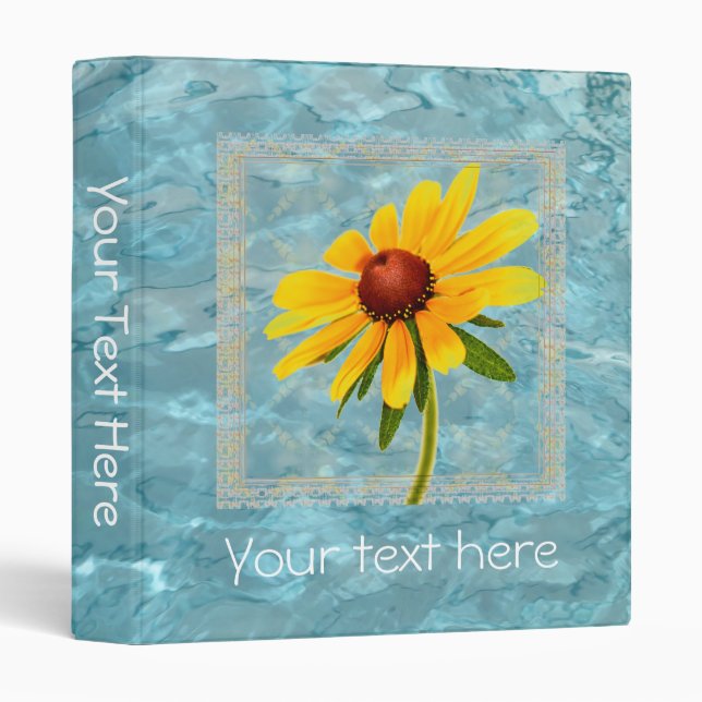 Swimming Pool Summer Abstract 3 Ring Binder (Front/Spine)