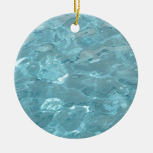Swimming Pool Summer Abstract Ceramic Ornament