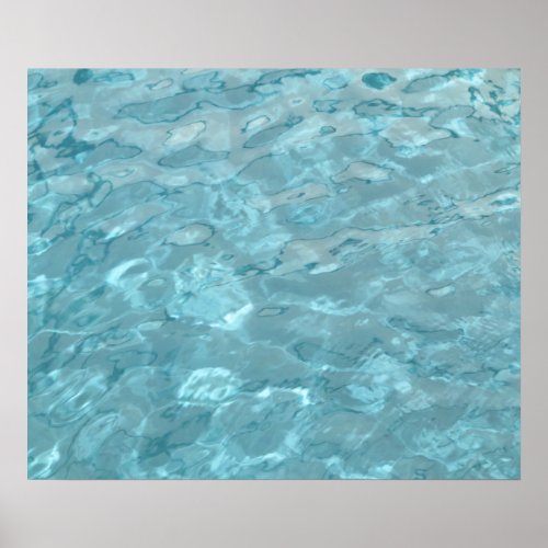 Swimming Pool Summer Abstract Poster