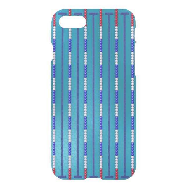 Swimming Pool Swimmer Uncommon iPhone Case (Back)