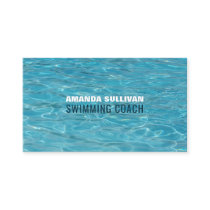 Swimming Pool, Swimming Coach/Instructor Business Card