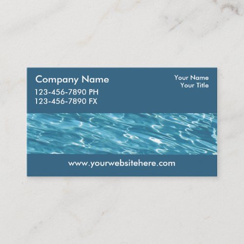 Pool Service Business Cards