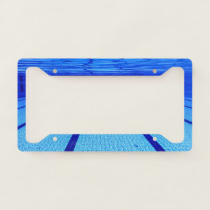 Swimming Pool Underwater Sport License Plate Frame