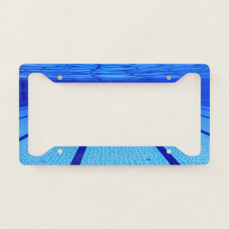 Swimming Pool Underwater Sport License Plate Frame
