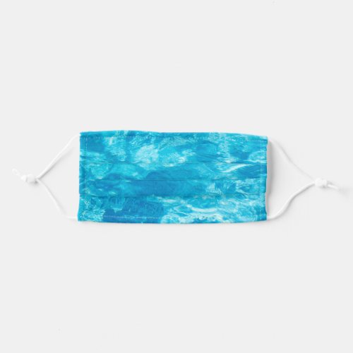 swimming pool water abstract adult cloth face mask
