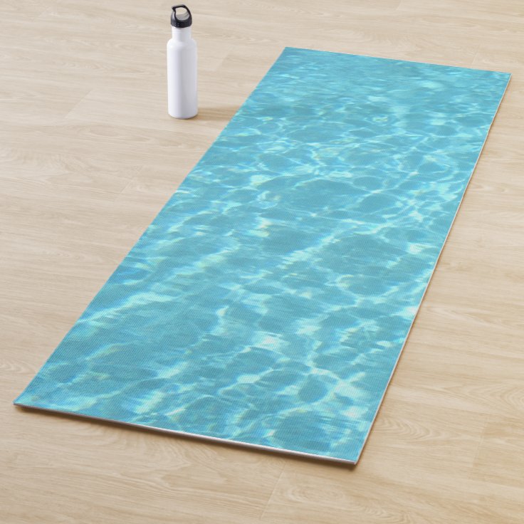 Swimming Pool Water Aqua Blue Green Color Sea Yoga Mat Zazzle