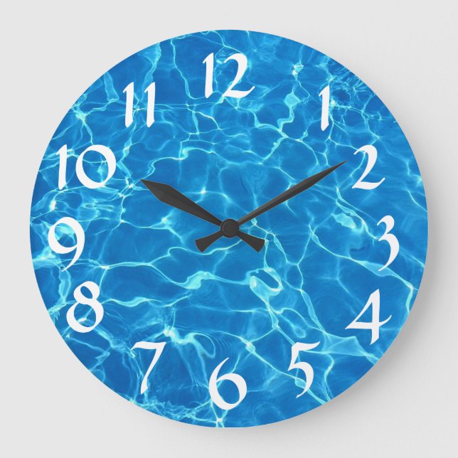 Swimming Pool Water Large Clock (Front)