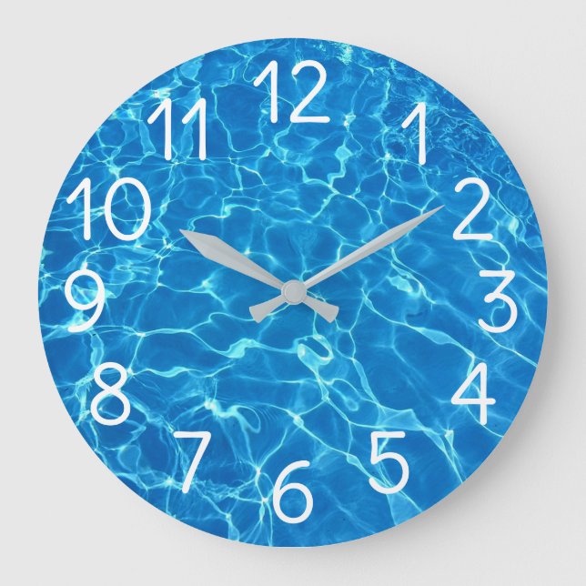 Swimming Pool Water Large Clock (Front)
