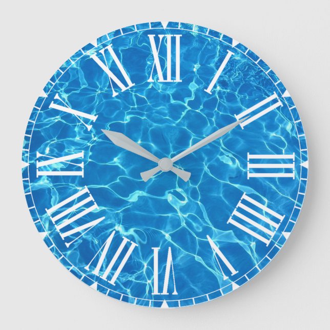 Swimming Pool Water Large Clock (Front)