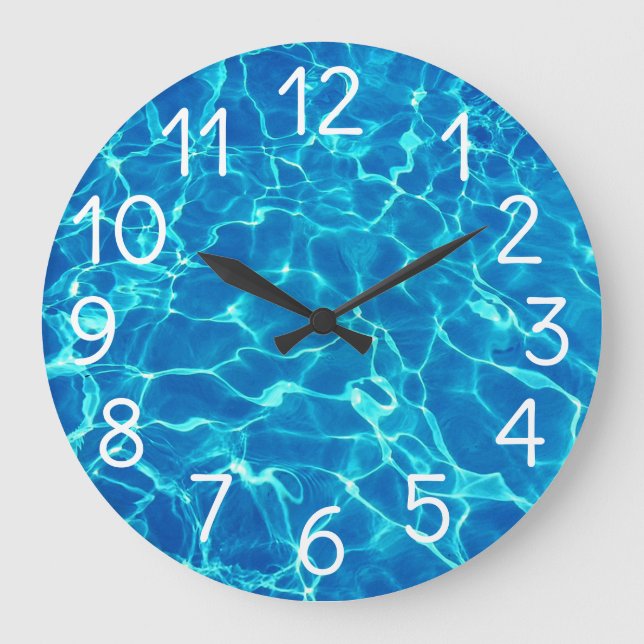 Swimming Pool Water Large Clock (Front)