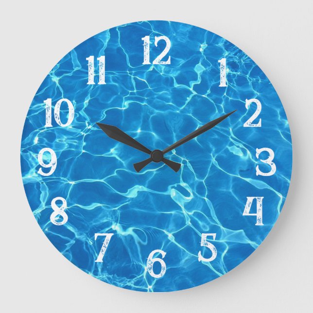 Swimming Pool Water Large Clock (Front)