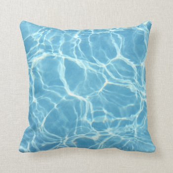 Swimming Pool Water Pillow by CarriesCamera at Zazzle