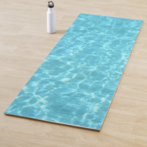 Swimming Pool Water Sea Aqua Template Blue Green Yoga Mat