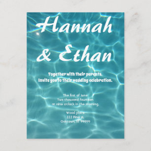 Swimming Pool Wedding- Take the plunge Invitation