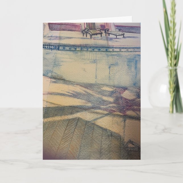 swimming poolGreeting Card (Front)