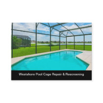 Swimming Pools And Rescreening Business Card