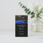 Swimming Pools Business Card (Standing Front)
