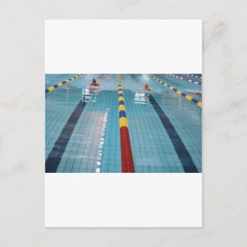Swimming Postcard by lampionus at Zazzle