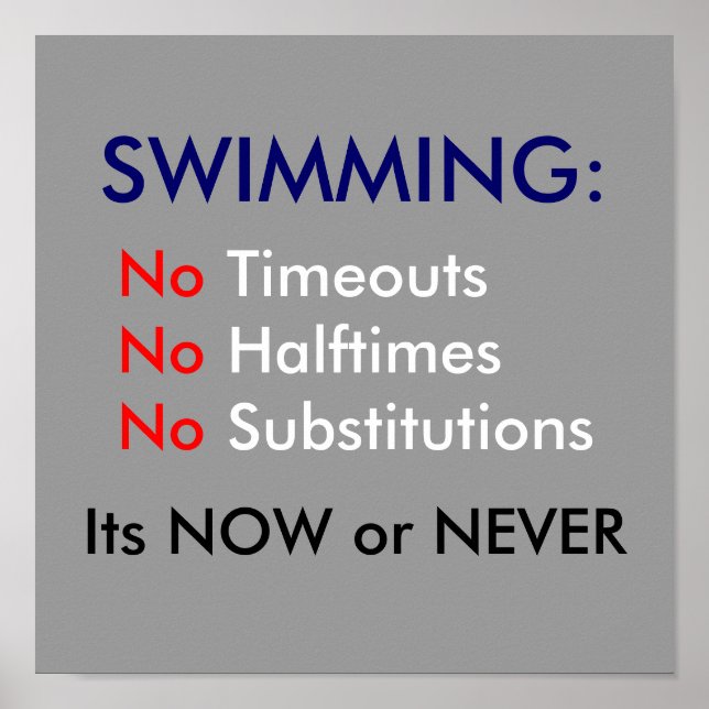 Swimming Poster (Front)