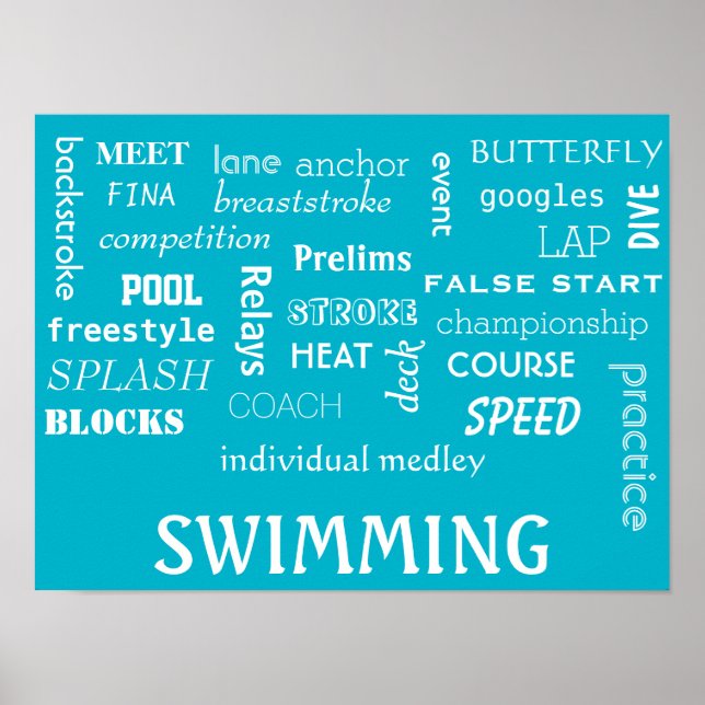 Swimming Poster Motivational!!! (Front)