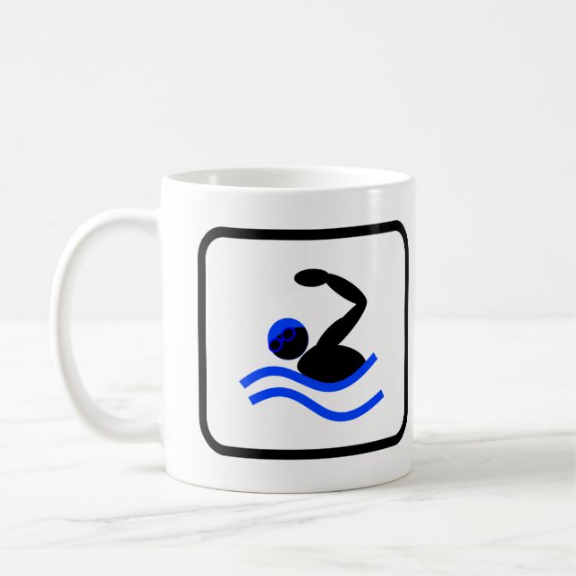Swimming Pro Coffee Mug (Left)