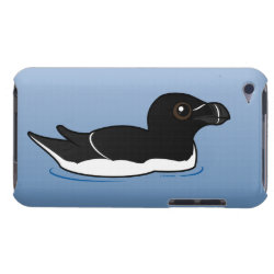 Swimming Razorbill, breeding Case-Mate iPod Touch Barely There Case