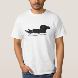 Swimming Razorbill, breeding Men's Crew Value T-Shirt