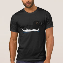 Swimming Razorbill, breeding Men's Alternative Apparel Basic Crew Neck T-Shirt