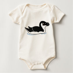 Swimming Razorbill, non-breeding Infant Organic Creeper