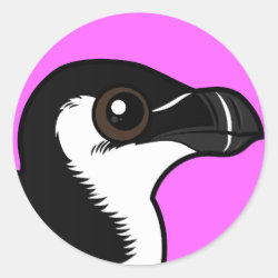 Swimming Razorbill, non-breeding Round Sticker
