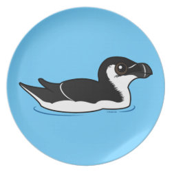 Swimming Razorbill, non-breeding Plate