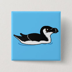 Swimming Razorbill, non-breeding Square Button