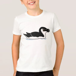 Swimming Razorbill, non-breeding Kids' American Apparel Fine Jersey T-Shirt