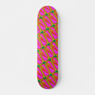 swimming red mermaids skateboard