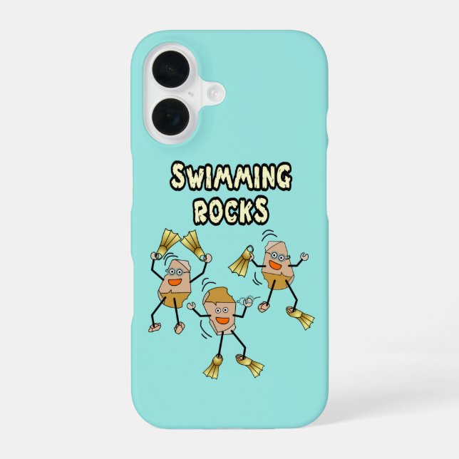 Swimming Rocks Iphone Case (Back)