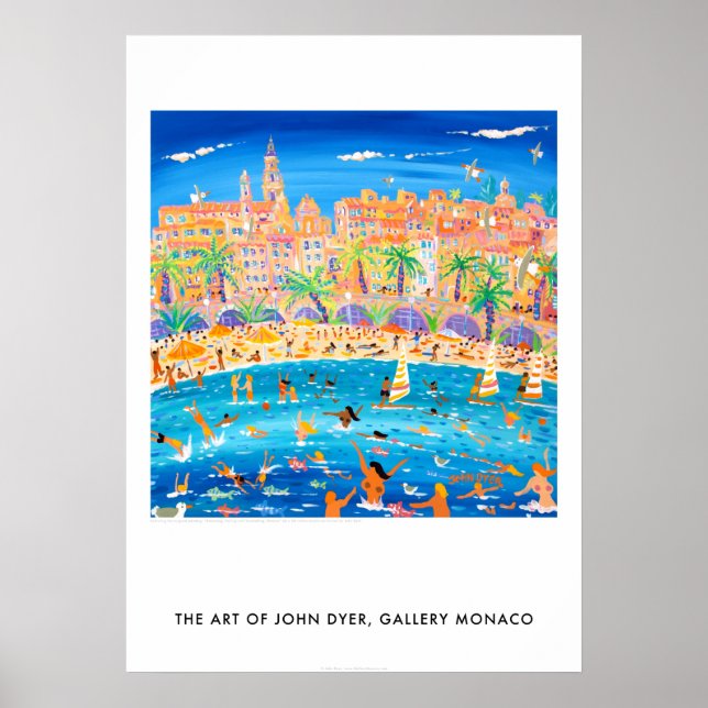 Swimming Sailing and Snorkeling in Menton France Poster (Front)