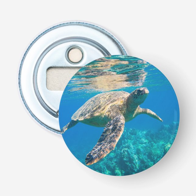 Swimming Sea Turtle Bottle Opener (Front)