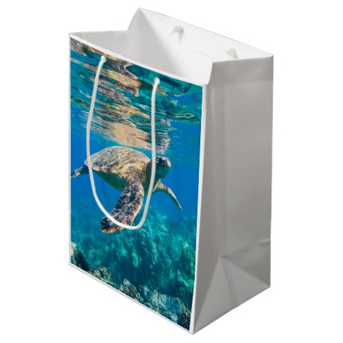 Swimming Sea Turtle Medium Gift Bag