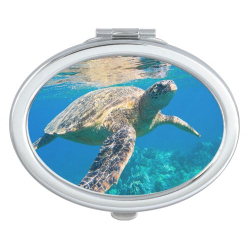 Swimming Sea Turtle Mirror For Makeup