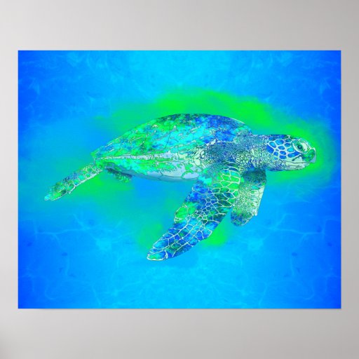 Sea Turtle Posters, Sea Turtle Prints, Art Prints, & Poster Designs ...