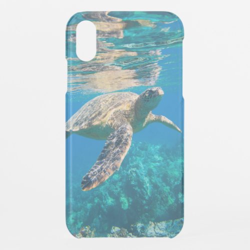 Swimming Sea Turtle iPhone XR Case