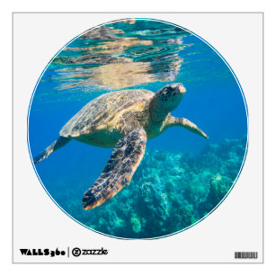 3D Sea Underwater World Fish Turtle Wall Stickers Room Wall Floor Decal Stic CW