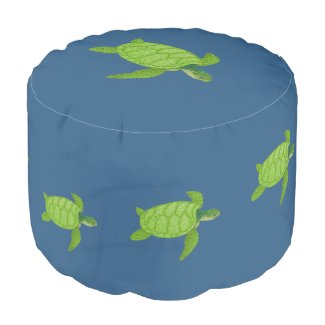Swimming Sea Turtles on Award Blue