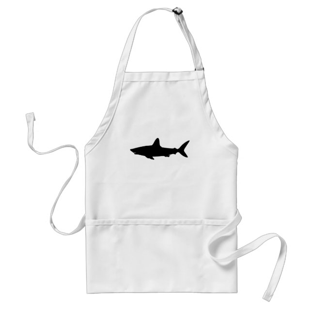 Swimming Shark Adult Apron (Front)
