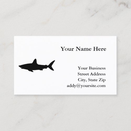Swimming Shark Business Card Templates