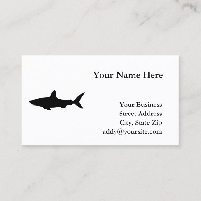 Swimming Shark Business Card (Front)